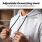 Athletic Men's Hooded Short Sleeve T-Shirt Breathable Polyester Gym Running Top