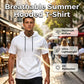Athletic Men's Hooded Short Sleeve T-Shirt Breathable Polyester Gym Running Top