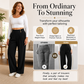 Women's Elegant High Waist Wide Leg Pants