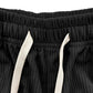 Women's Ribbed Wide-Leg Drawstring Cropped Pants