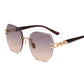 Statement Rimless Sunglasses