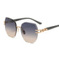 Statement Rimless Sunglasses