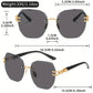 Statement Rimless Sunglasses