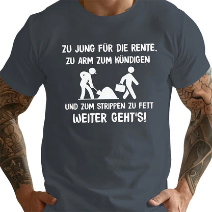 Men's Funny German Print Short Sleeve Tee