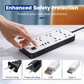 Multi-Outlet Power Strip with Extension Cord