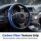 Segmented Carbon Fiber Steering Wheel Cover