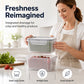 3-Piece Fruit Drain Basket and Storage Container Set with Lids