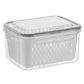 3-Piece Fruit Drain Basket and Storage Container Set with Lids