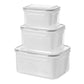 3-Piece Fruit Drain Basket and Storage Container Set with Lids