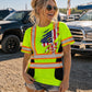 Unique US Flag Printed T-Shirt