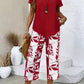 Women's Asymmetrical Top & Capri Pants 2-Piece Set