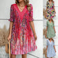 Women’s V-Neck Flowy Mini Dress