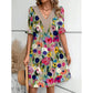Women’s V-Neck Flowy Mini Dress