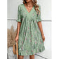 Women’s V-Neck Flowy Mini Dress