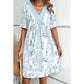 Women’s V-Neck Flowy Mini Dress