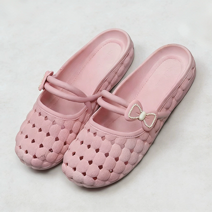 Women's Closed Toe Hollow Out Breathable Slippers