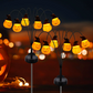 Solar Multi-Head Pumpkin Garden Light