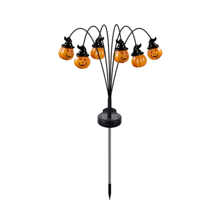 Solar Multi-Head Pumpkin Garden Light