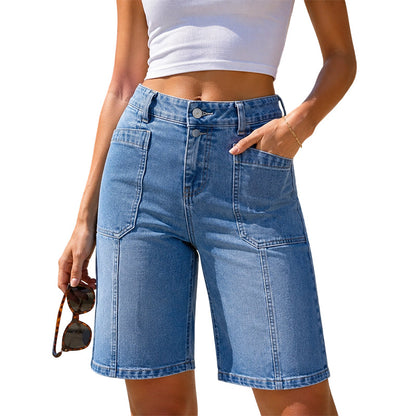 Women's Casual Denim Bermuda Shorts