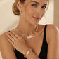 Elegant Rhinestone Jewelry 4-Piece Set