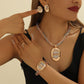Elegant Rhinestone Jewelry 4-Piece Set