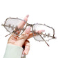 Chic Sunglasses with Rhinestone Accents for Women