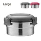 3-Piece Stainless Steel Lunch Box Set with Airtight Lids for School and Office
