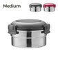 3-Piece Stainless Steel Lunch Box Set with Airtight Lids for School and Office