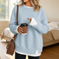 Women's Loose Faux Two-Piece Sweatshirt 