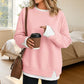 Women's Loose Faux Two-Piece Sweatshirt 