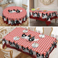 Red Plaid Rooster Tablecloth