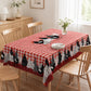 Red Plaid Rooster Tablecloth
