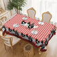 Red Plaid Rooster Tablecloth