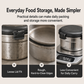 3-Piece Stainless Steel Lunch Box Set with Airtight Lids for School and Office