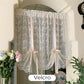 Embroidered Floral Tie-Up Sheer Curtain