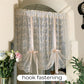 Embroidered Floral Tie-Up Sheer Curtain