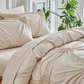 Elegant Pinch Pleat Duvet Cover Set