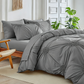 Elegant Pinch Pleat Duvet Cover Set