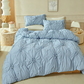 Elegant Pinch Pleat Duvet Cover Set