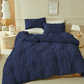 Elegant Pinch Pleat Duvet Cover Set