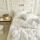 Elegant Pinch Pleat Duvet Cover Set