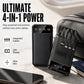 Portable Power Bank with 4 Built-in Cables
