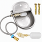 ⏰🐄 Automatic 304 Stainless Steel Drinking Bowl with Float and Drain Hole for Cattle Horses Sheep and Dogs 🤖