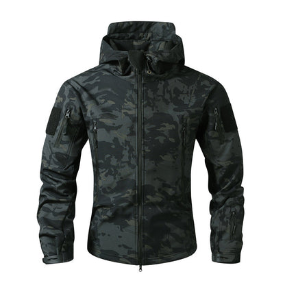 Men's Outdoor Camouflage Hooded Jacket