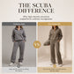 Women's Heavyweight Cotton-Blend Two-Piece Tracksuit Set with Zip-Up and Wide-Leg Pants