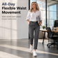Women's Pleated Tapered Ankle Pants with Metallic Double Ring Accent Belt and Semi Elastic Waistband