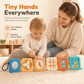 Sensory Busy Ball Stacking Toy and Multi Sided Activity Cube Busy Board for Early Education