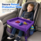 Kids Car Seat Travel Tray with Storage Organizer