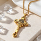 Men's Stainless Steel Vintage Cross Pendant Necklace