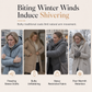 Women's Winter Hooded Cardigan Midi Parka with Knit Sleeves
